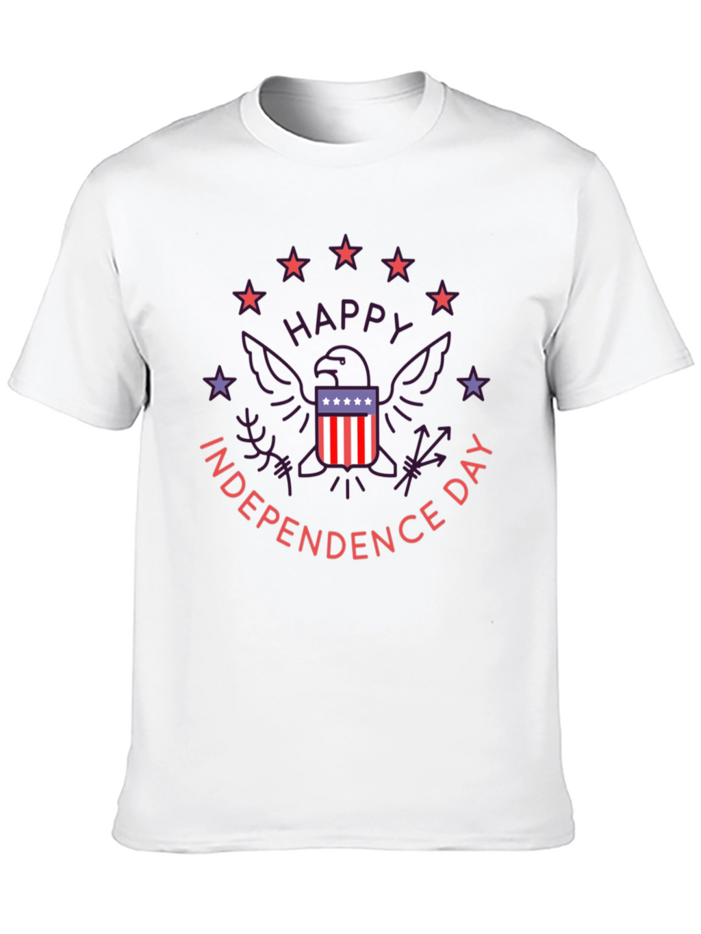 Patriotic Independence Day Graphic T-Shirt