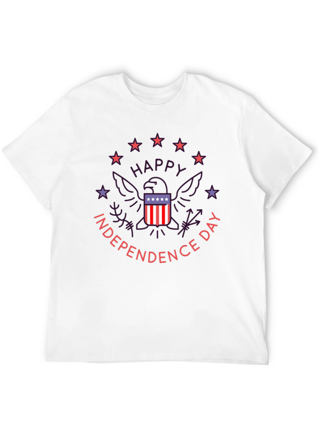Patriotic Independence Day Graphic T-Shirt