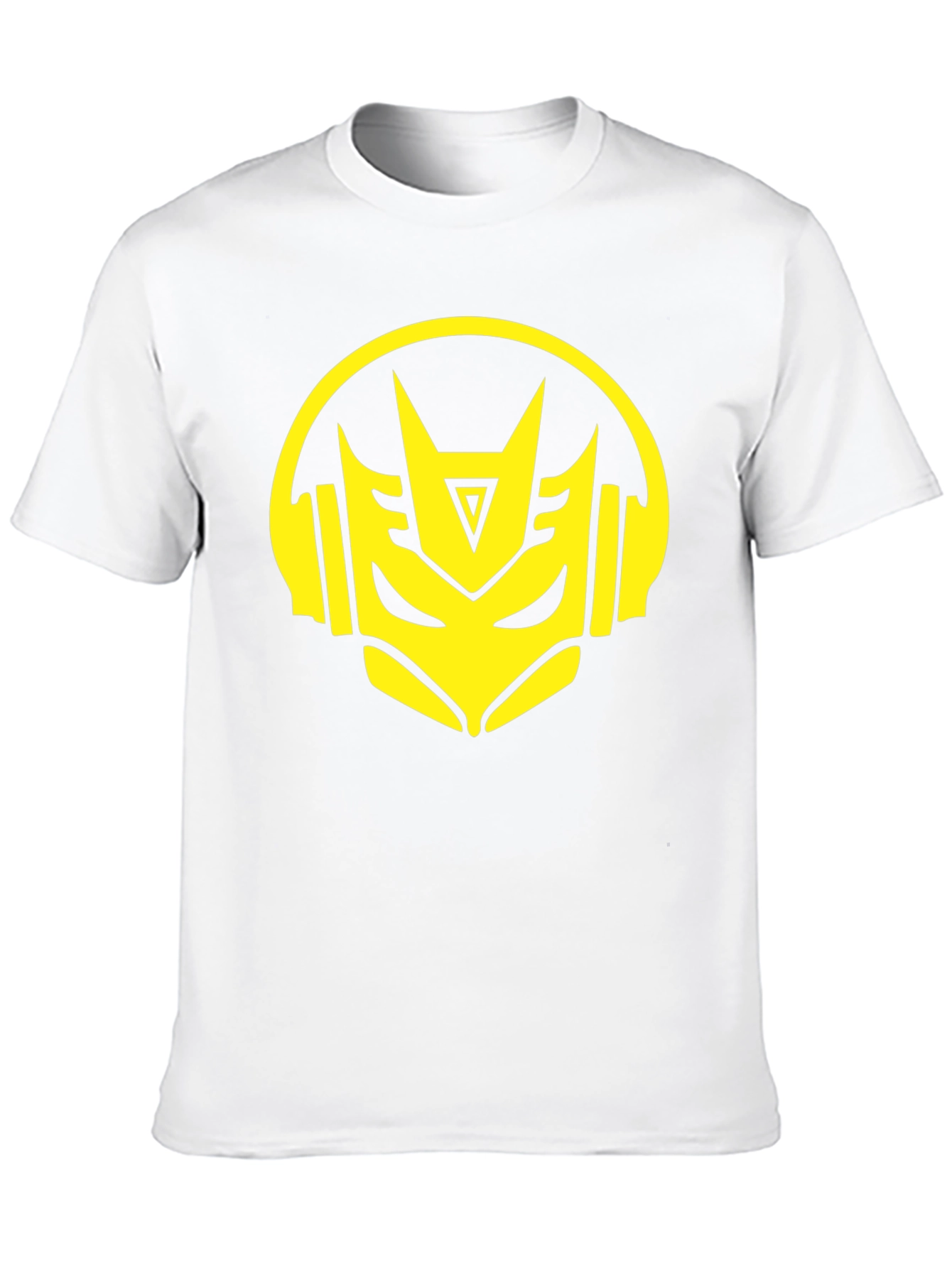 Robot Headphone Graphic Black T-Shirt
