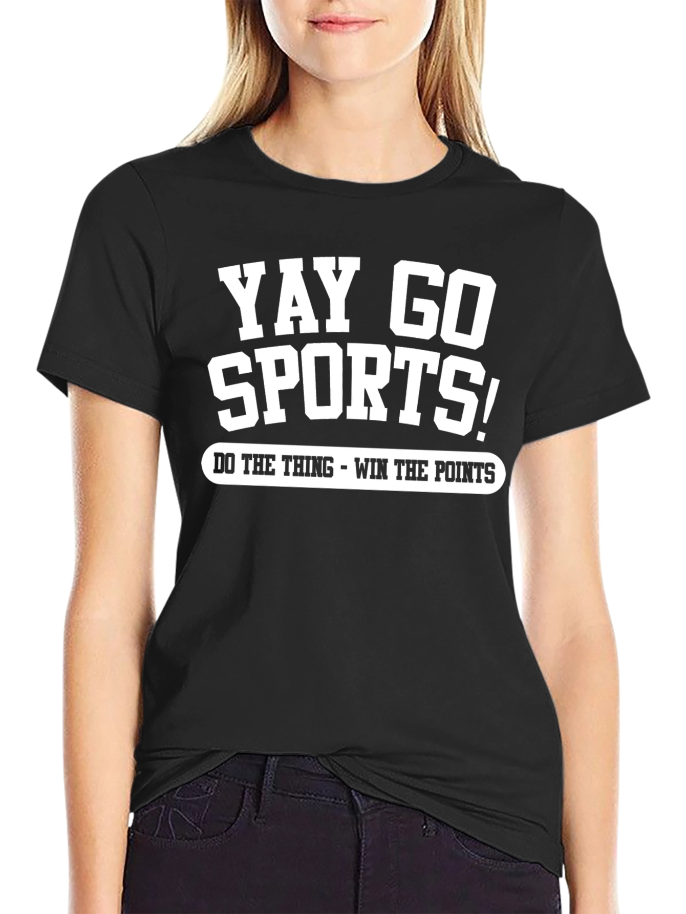 Yay Go Sports! Graphic T-Shirt - Funny Sports Fan Tee