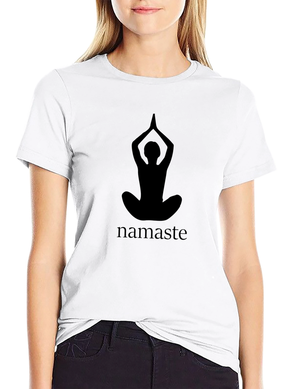 Namaste Yoga Black Graphic Tee