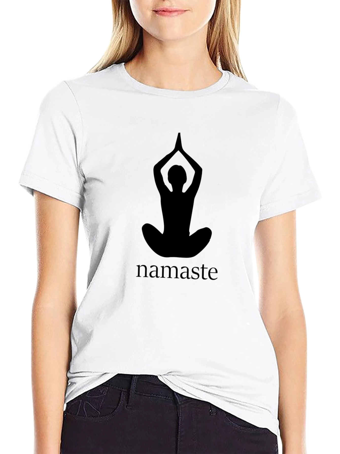 Namaste Yoga Black Graphic Tee