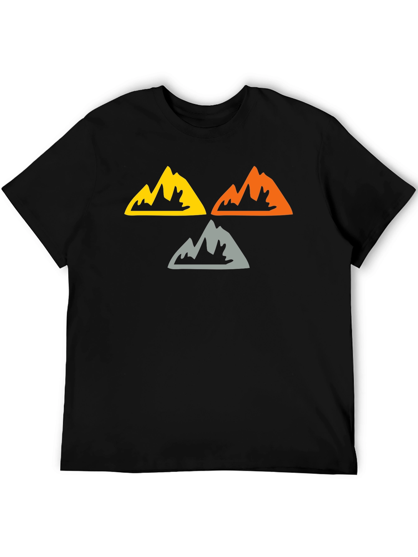 Mountain Peaks Graphic Tee - Black