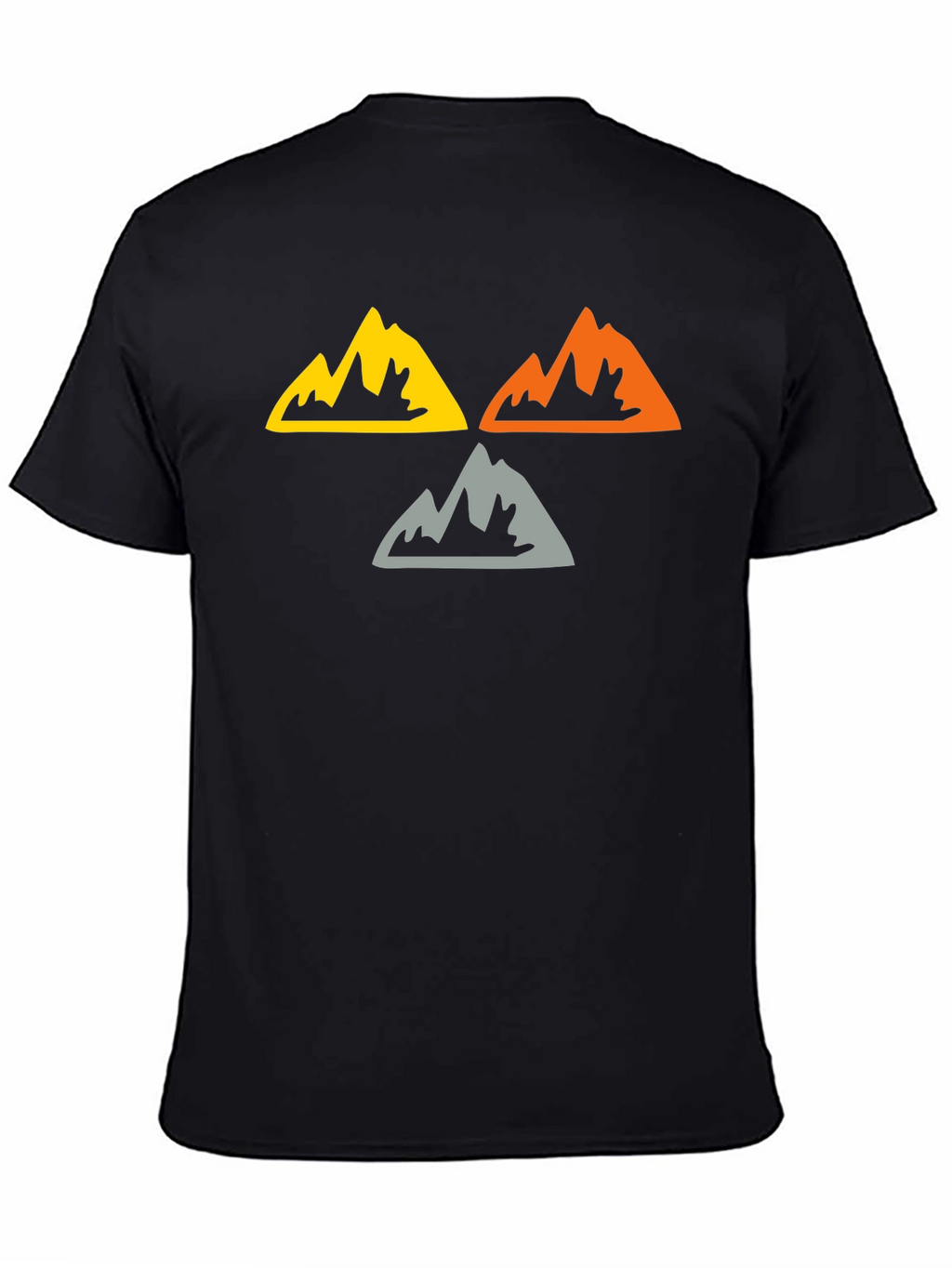 Mountain Peaks Graphic Tee - Black