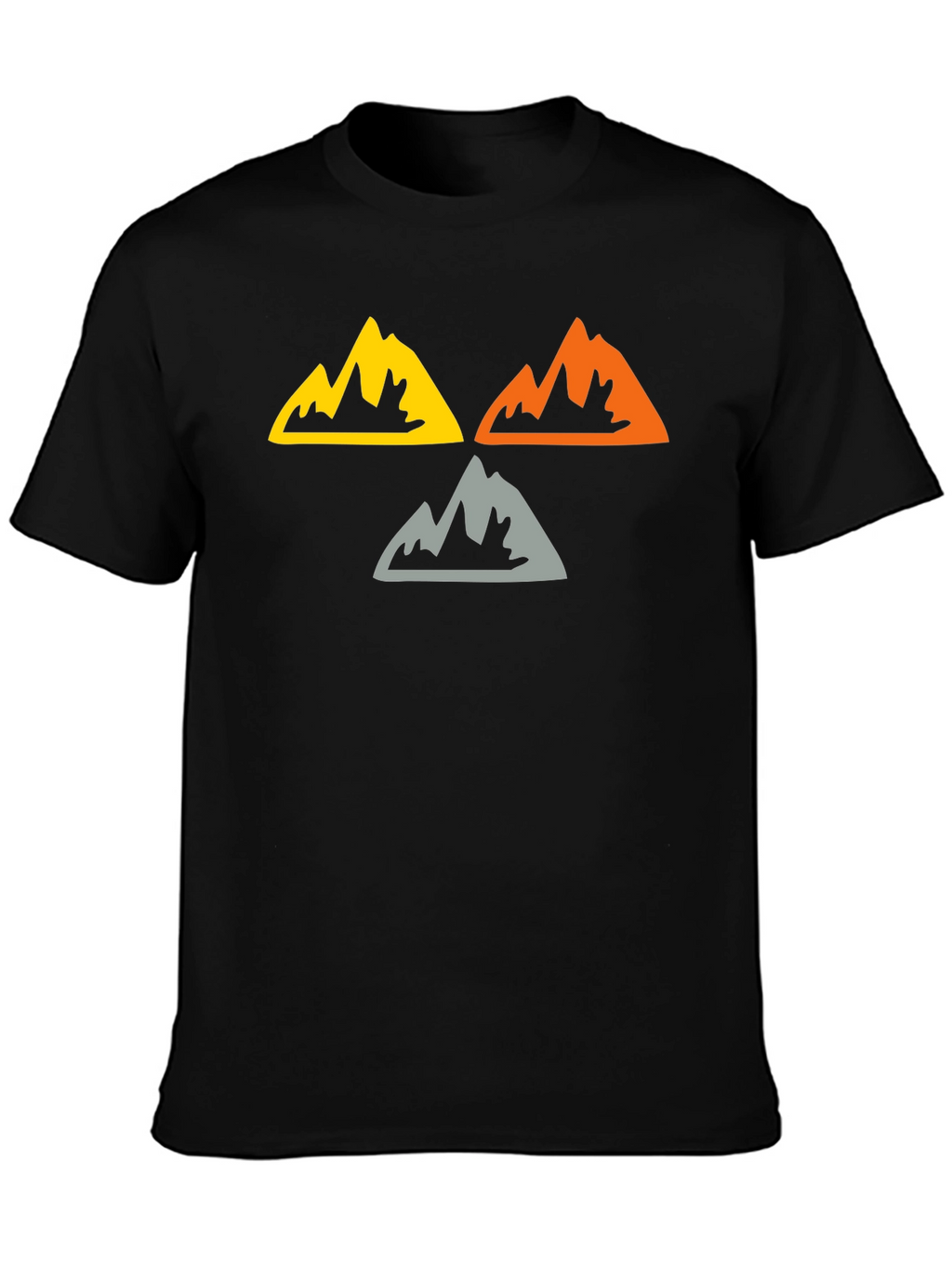 Mountain Peaks Graphic Tee - Black