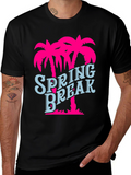 Spring Break Palm Tree Graphic Tee