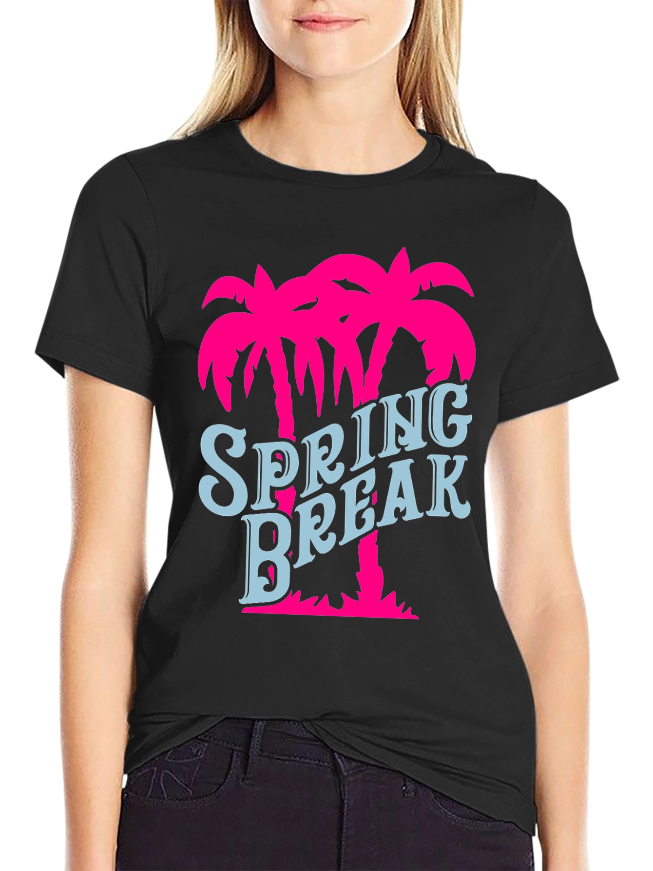 Spring Break Palm Tree Graphic Tee