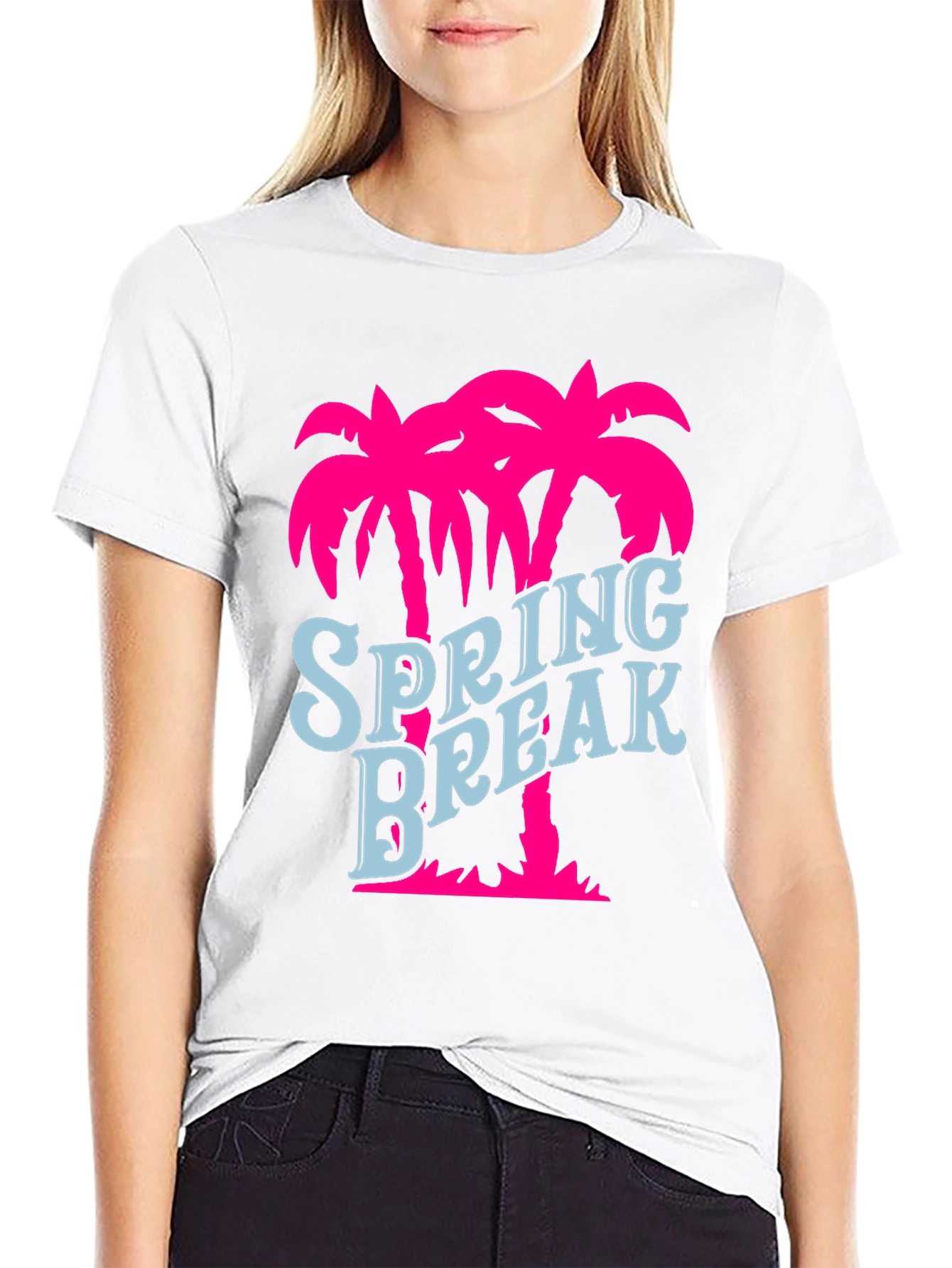 Spring Break Palm Tree Graphic Tee