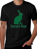 Ferocious Vegan Rabbit Graphic Tee