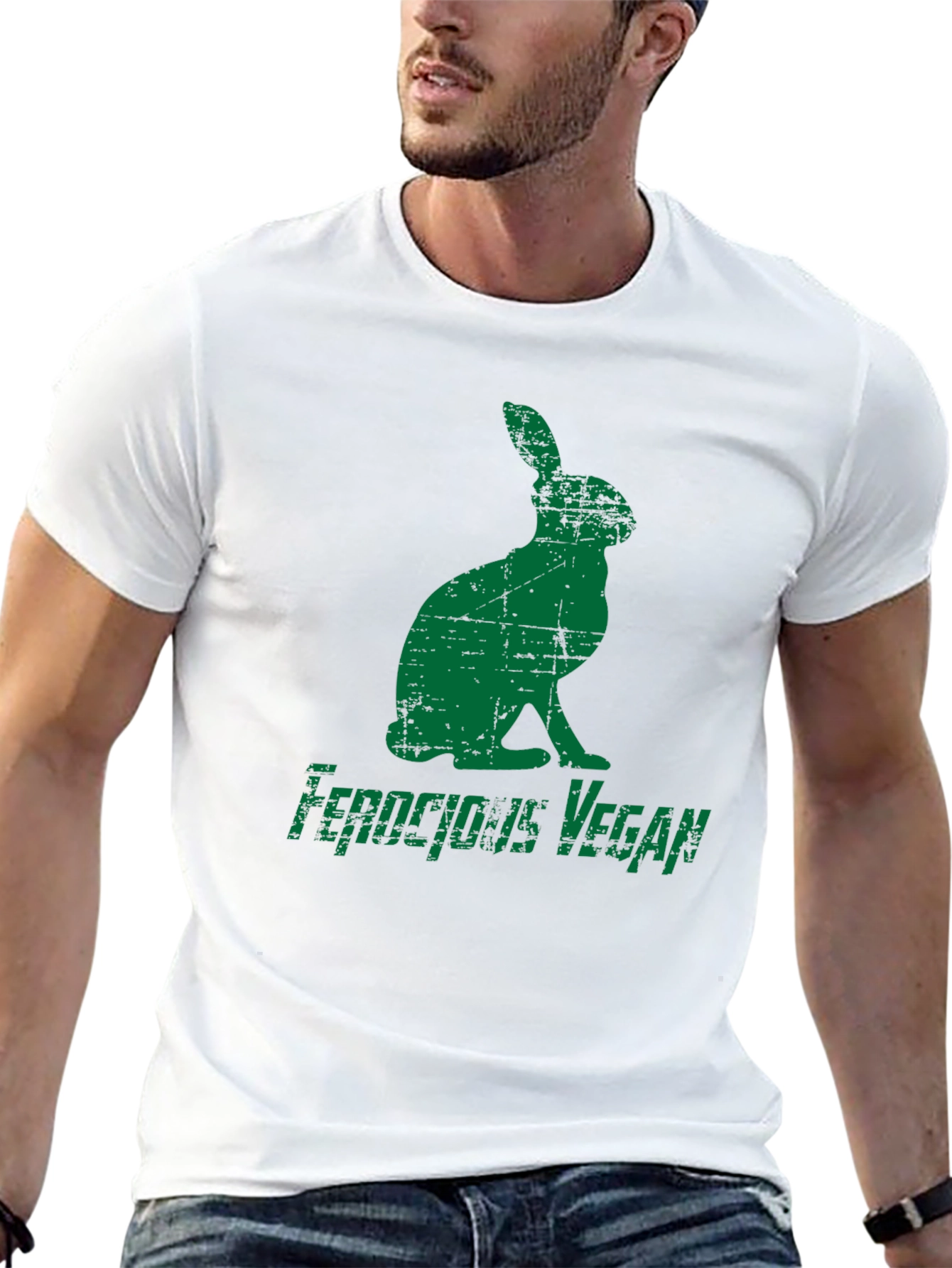 Ferocious Vegan Rabbit Graphic Tee