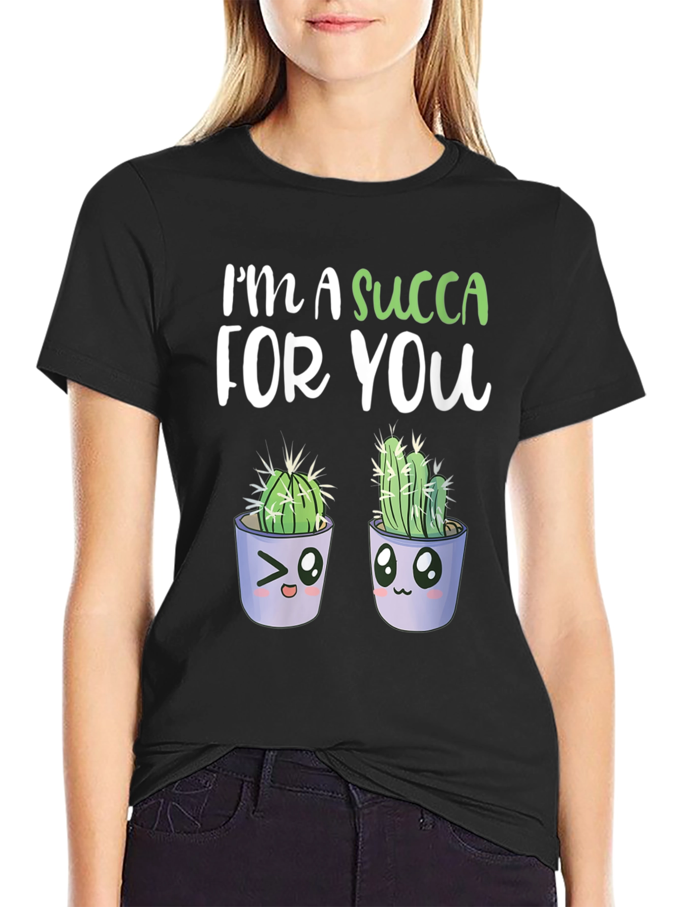 Im A Succa For You T-Shirt - Cute Cactus Graphic Tee