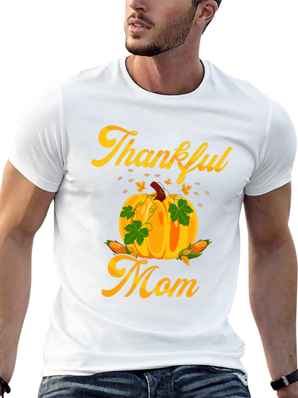 Thankful Mom T-Shirt - Pumpkin Fall Tee