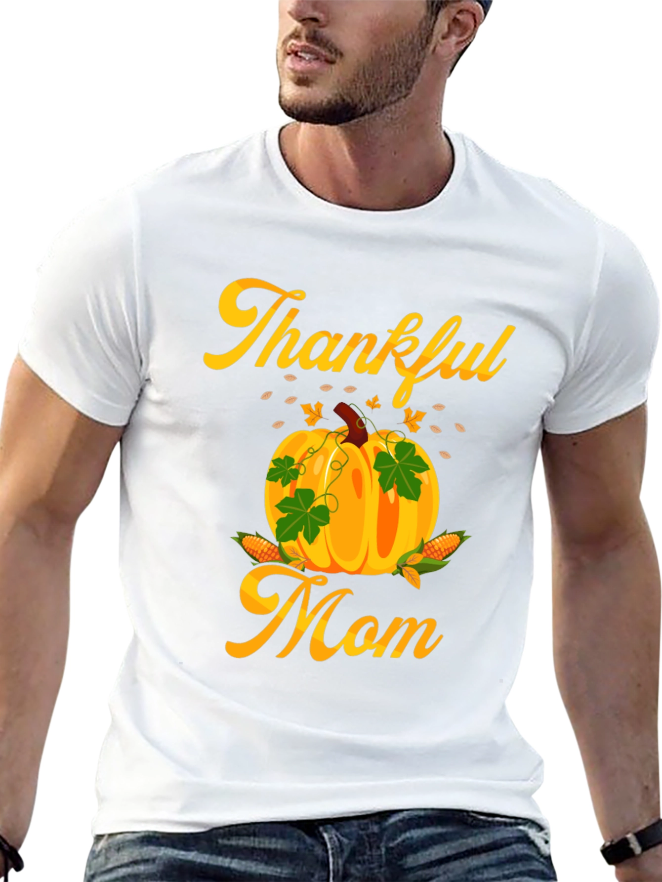 Thankful Mom T-Shirt - Pumpkin Fall Tee