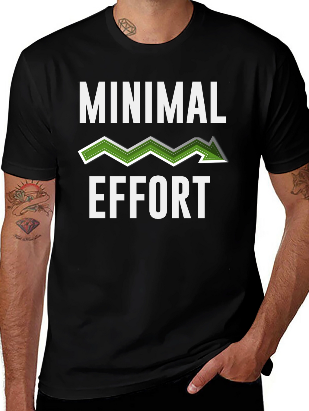 Minimal Effort Graphic Tee - Relaxed Style