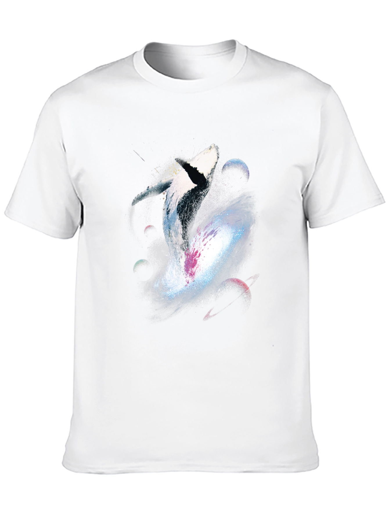 Whale Galaxy Graphic T-Shirt