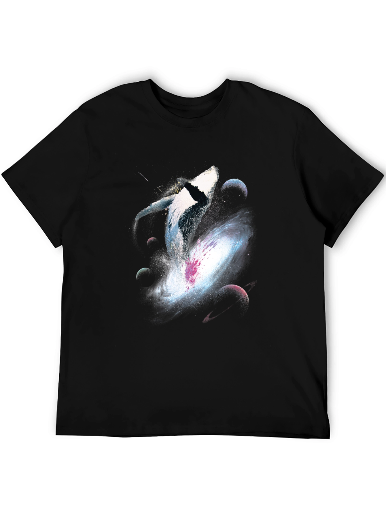 Whale Galaxy Graphic T-Shirt