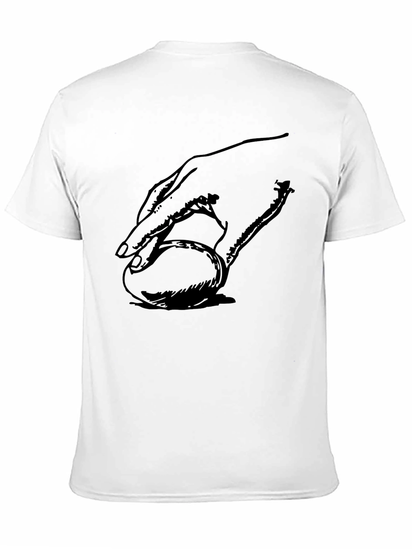 Hand on Ball Graphic T-Shirt - Modern Casual Wear
