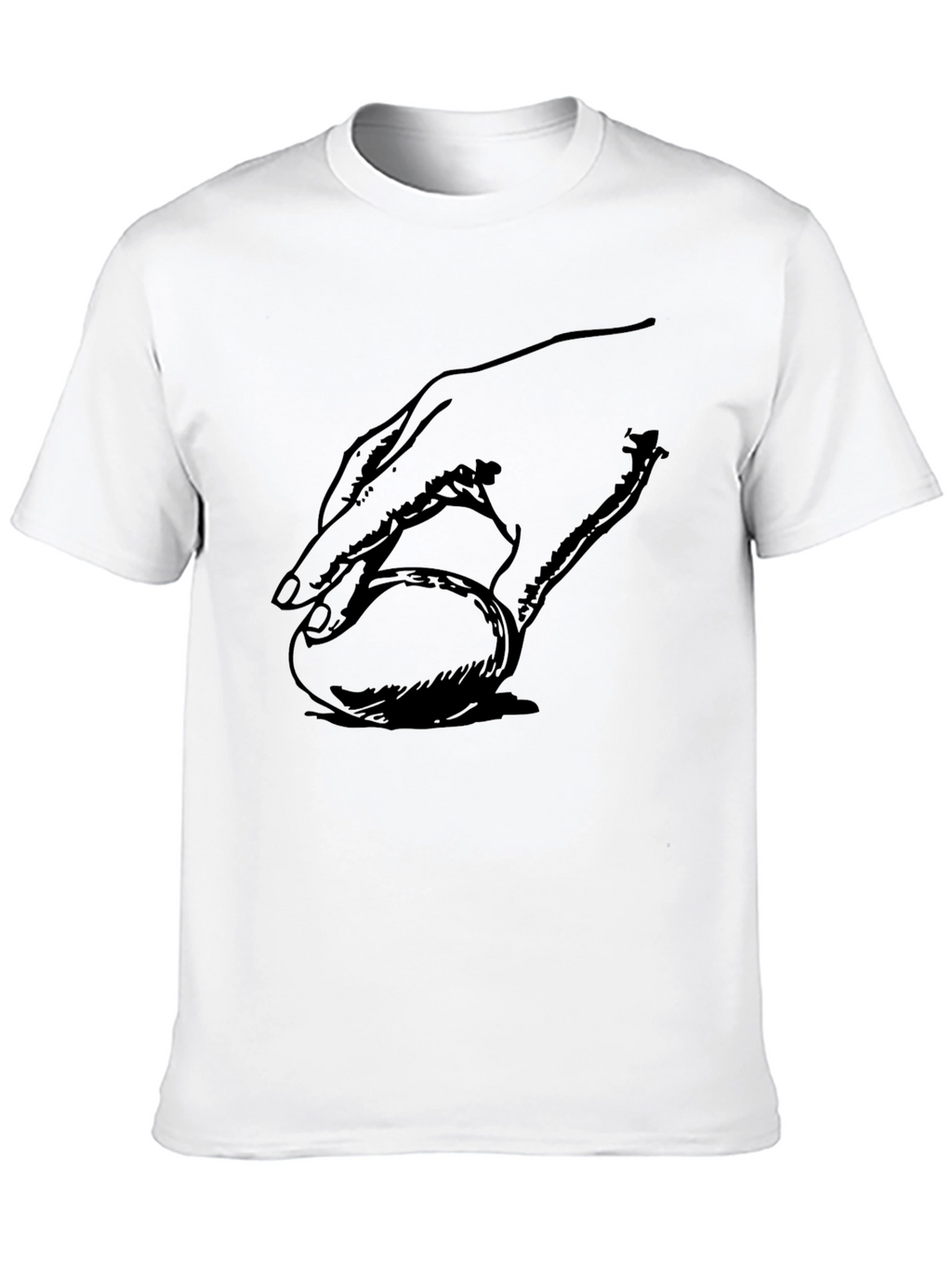 Hand on Ball Graphic T-Shirt - Modern Casual Wear