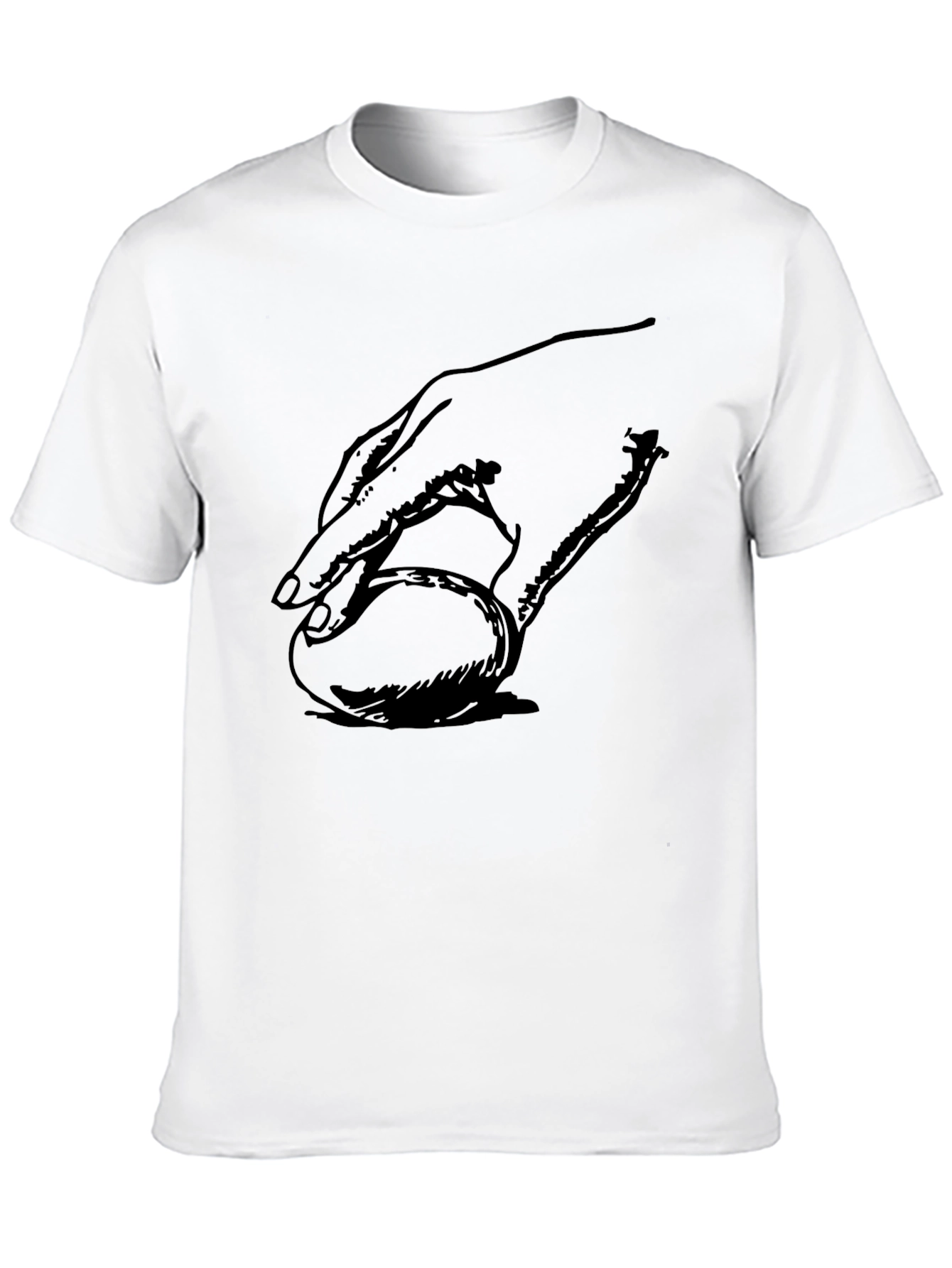 Hand on Ball Graphic T-Shirt - Modern Casual Wear