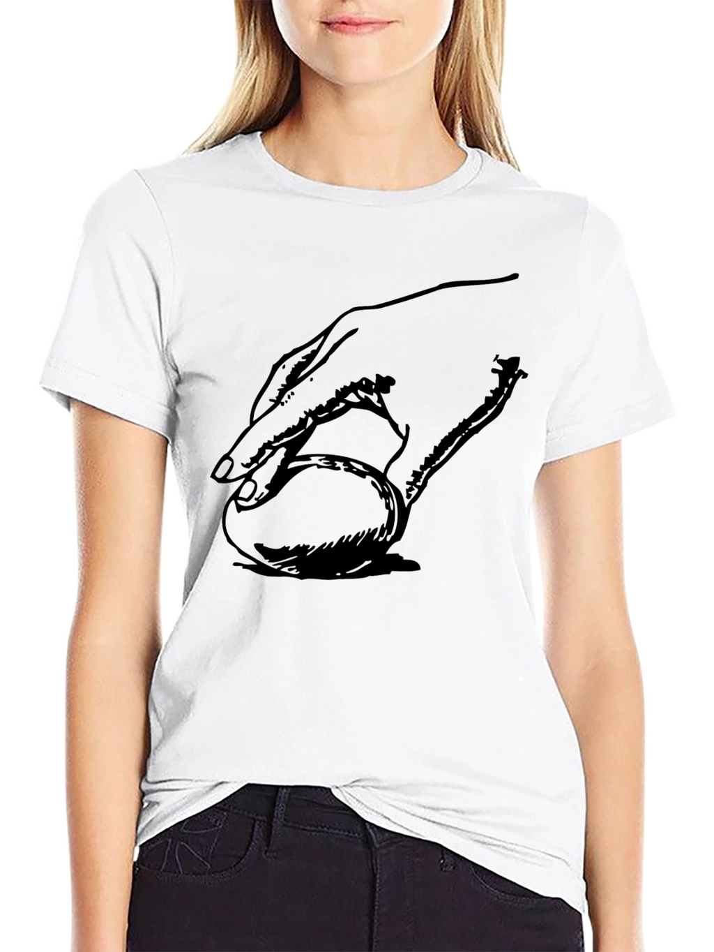 Hand on Ball Graphic T-Shirt - Modern Casual Wear