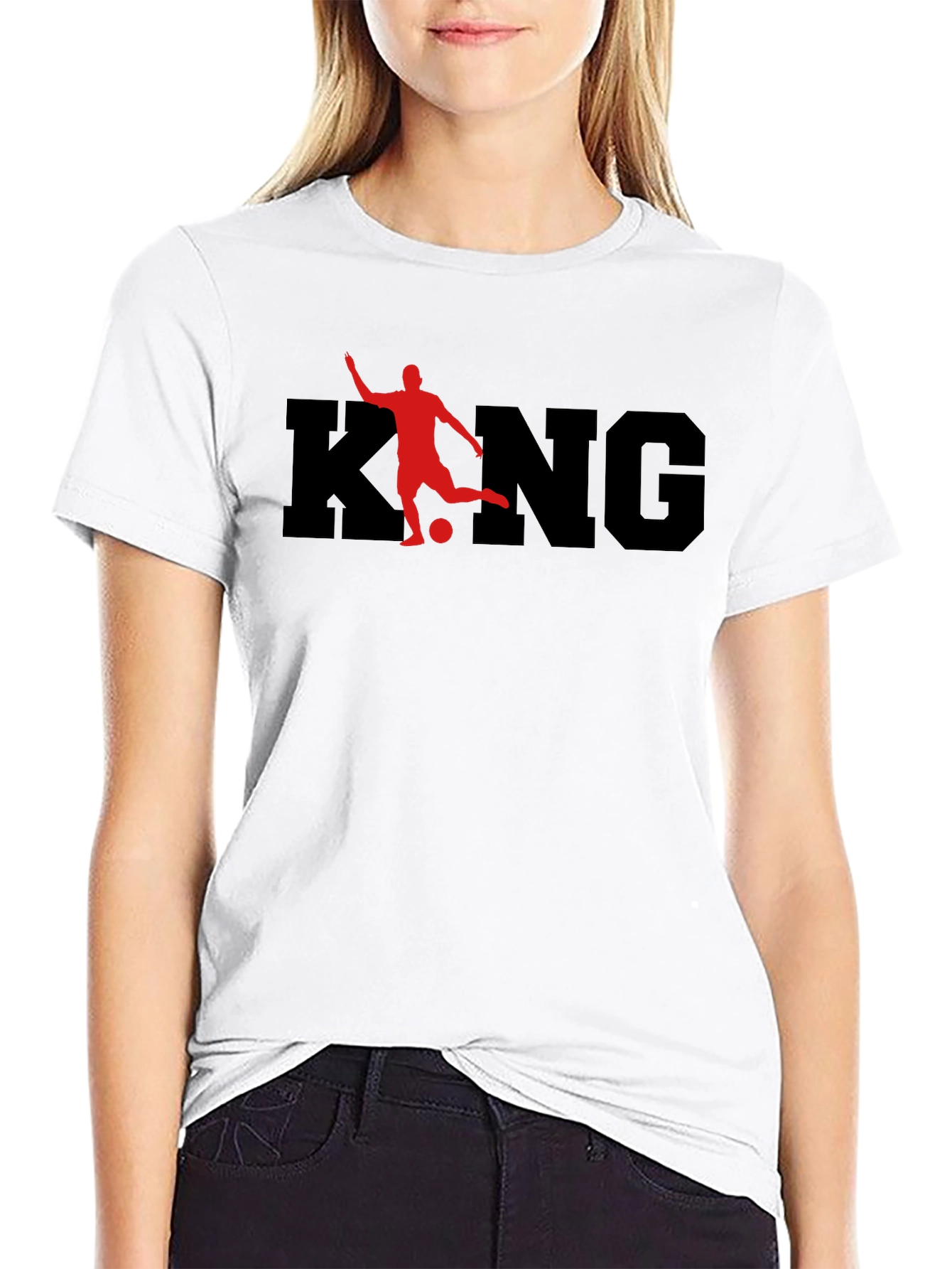 King Soccer Graphic Tee - Black