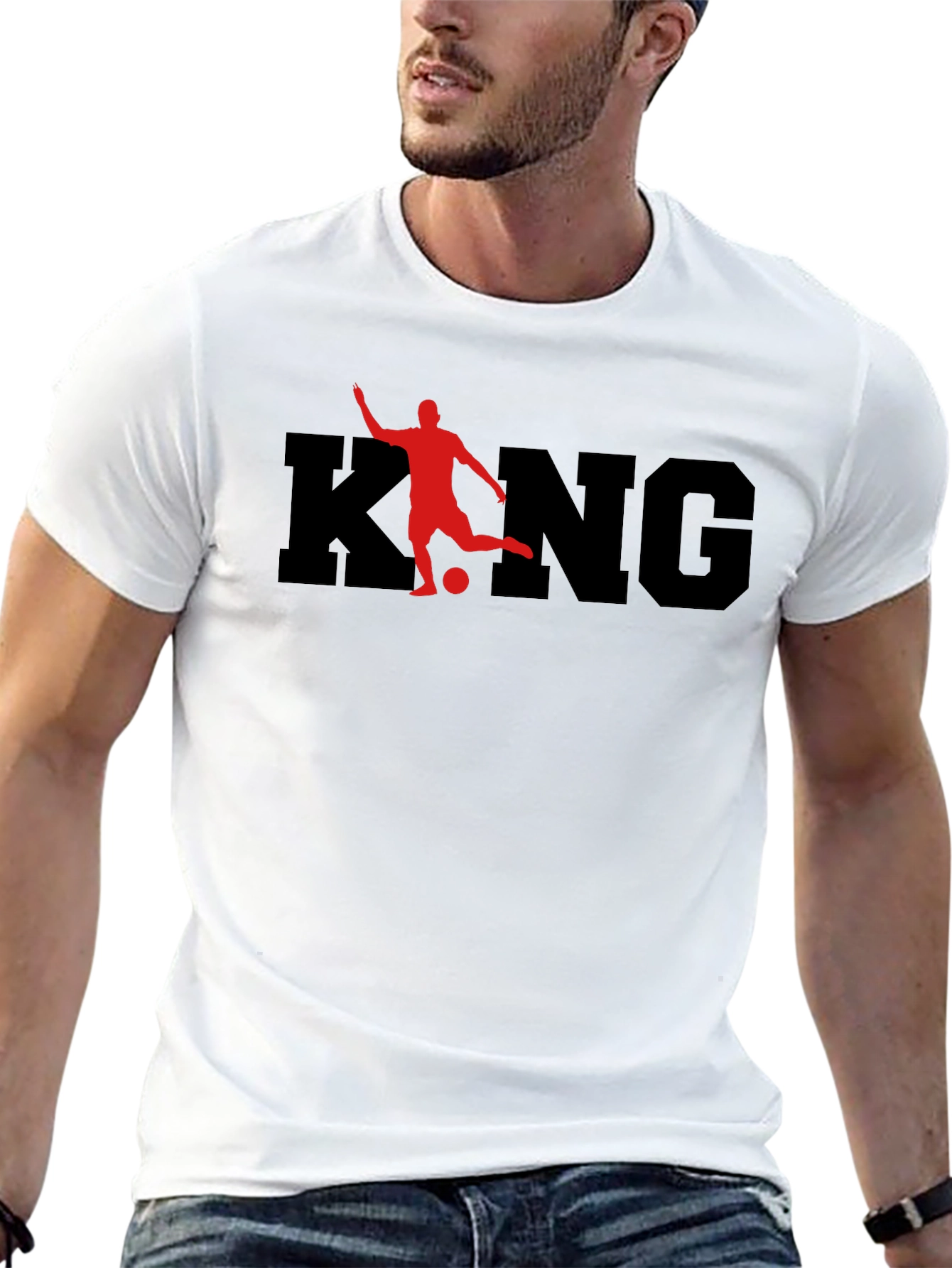King Soccer Graphic Tee - Black