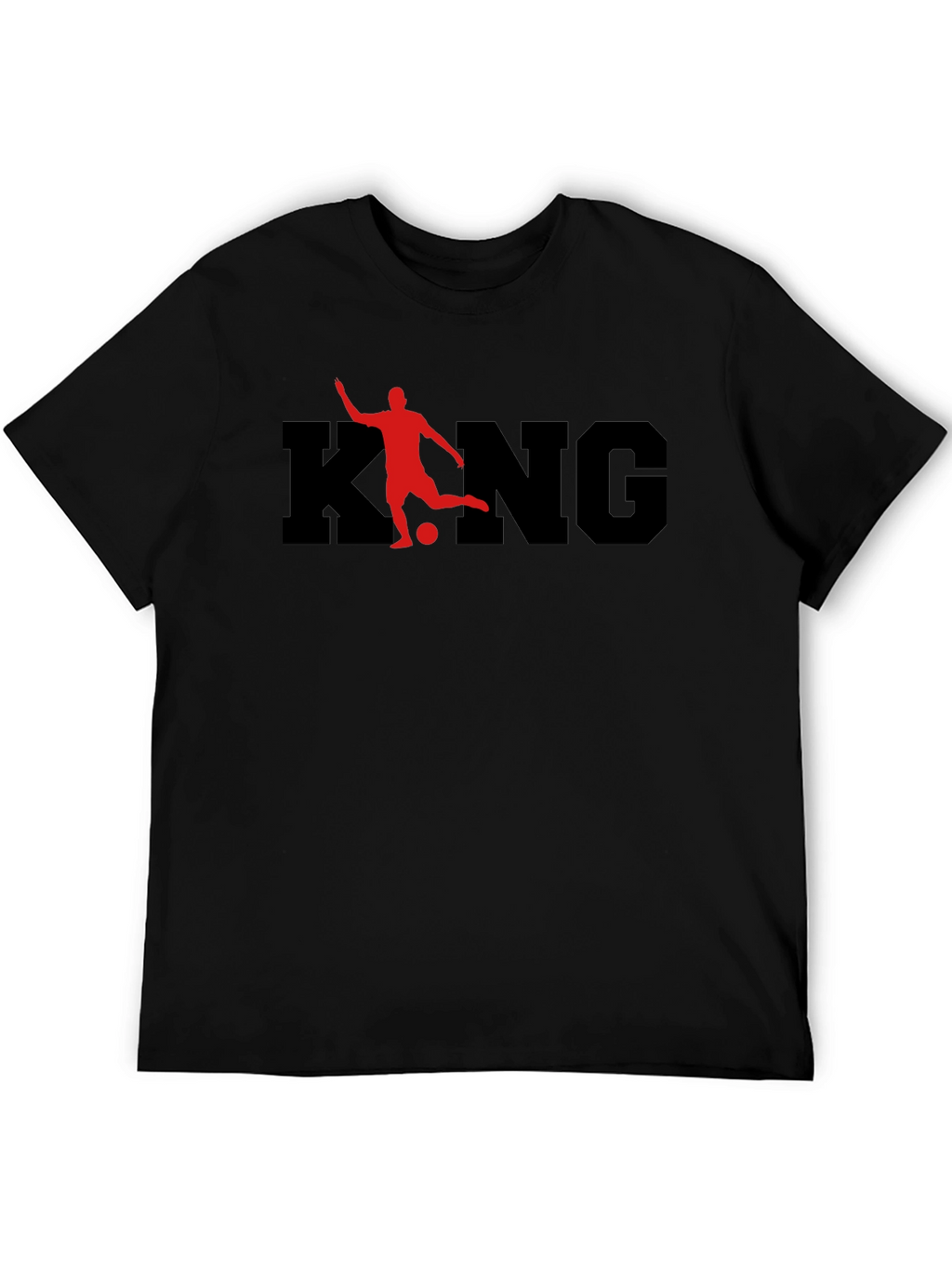 King Soccer Graphic Tee - Black
