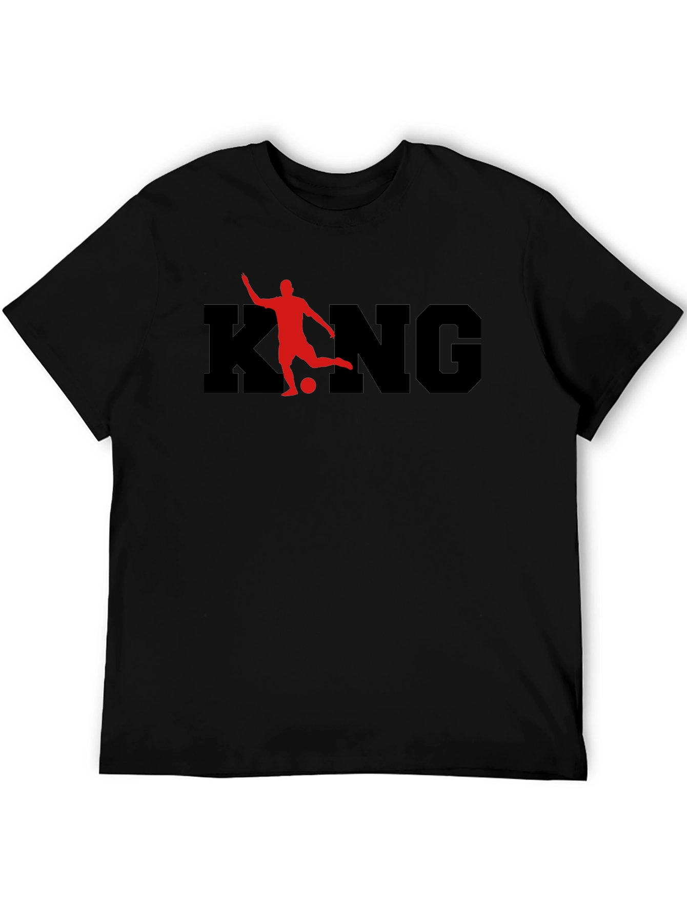 King Soccer Graphic Tee - Black