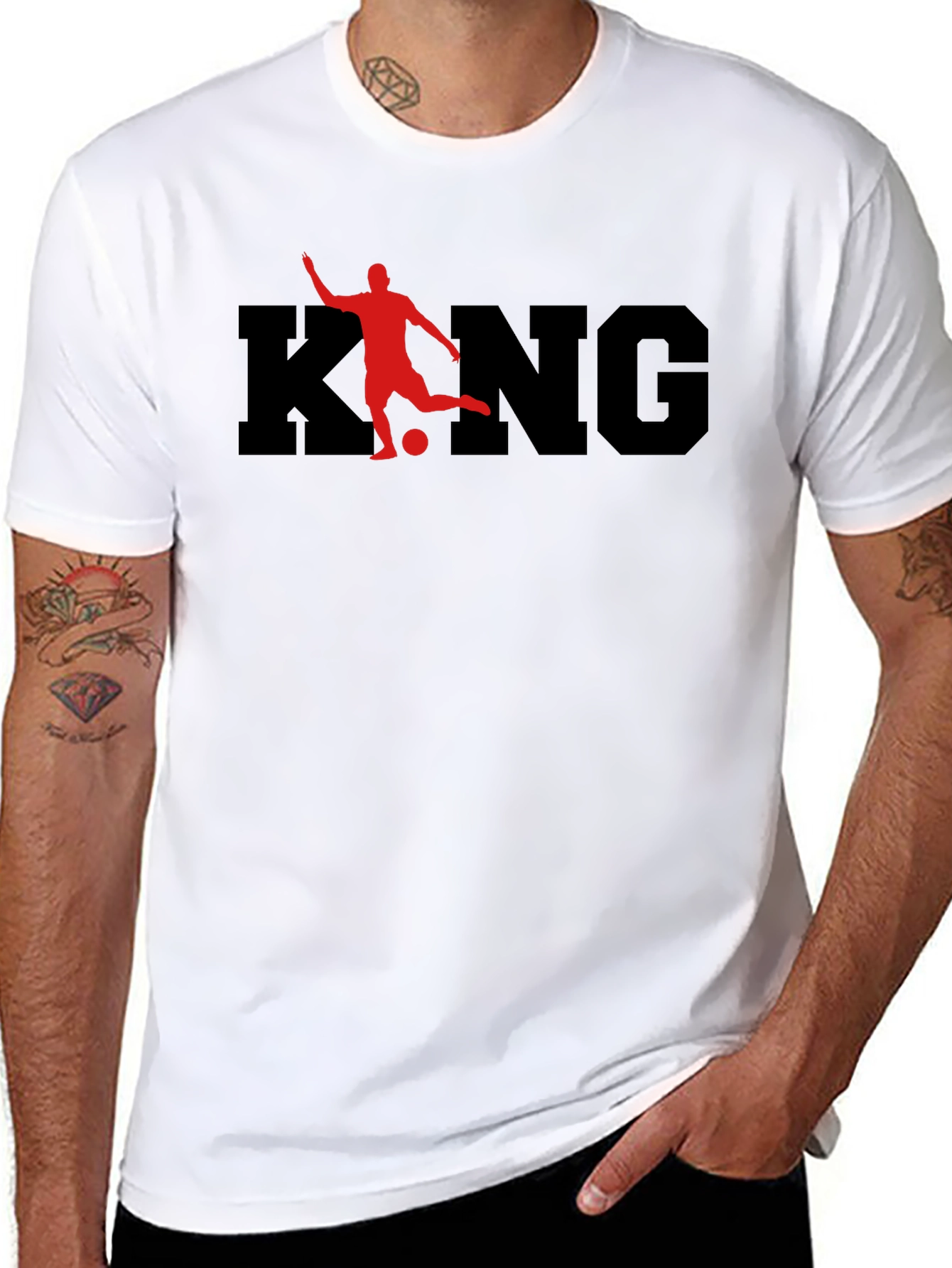 King Soccer Graphic Tee - Black