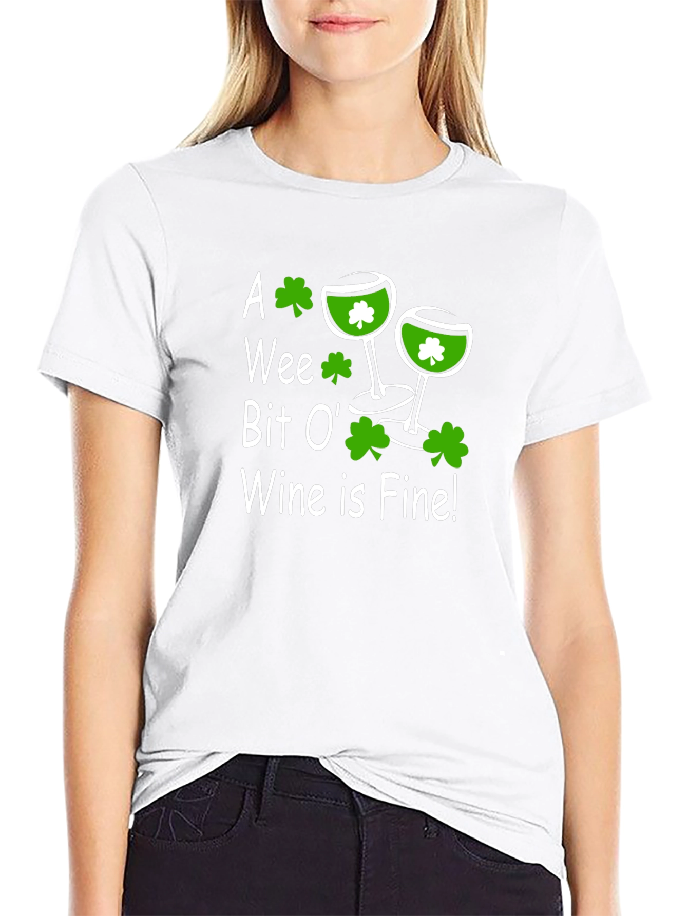 St. Patricks Day Wine Graphic T-Shirt