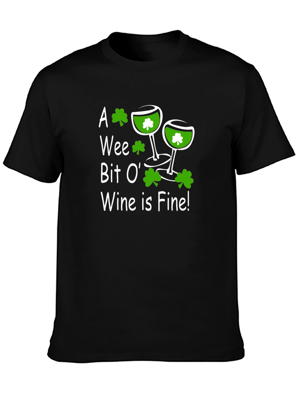 St. Patricks Day Wine Graphic T-Shirt
