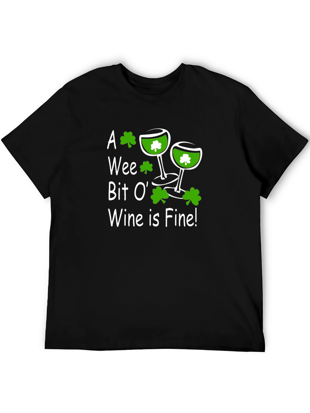 St. Patricks Day Wine Graphic T-Shirt