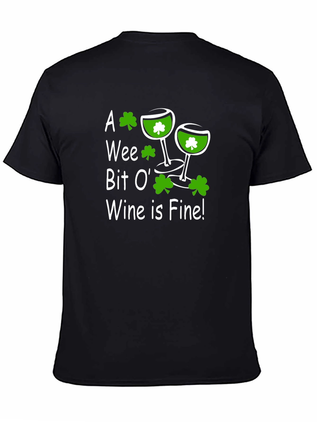 St. Patricks Day Wine Graphic T-Shirt