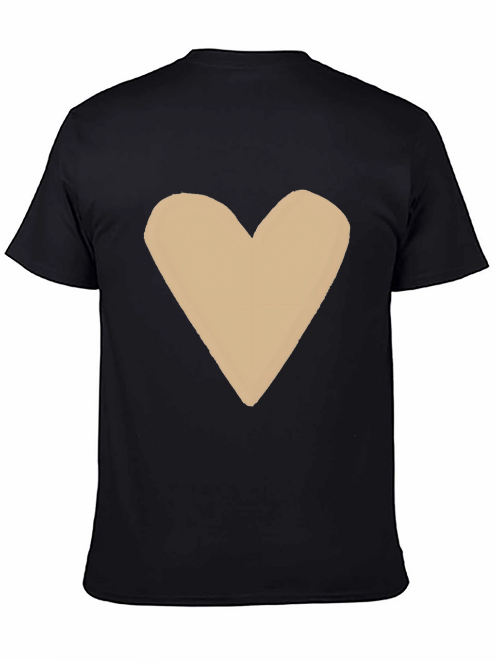 Heart Graphic Tee - Casual Black T-Shirt