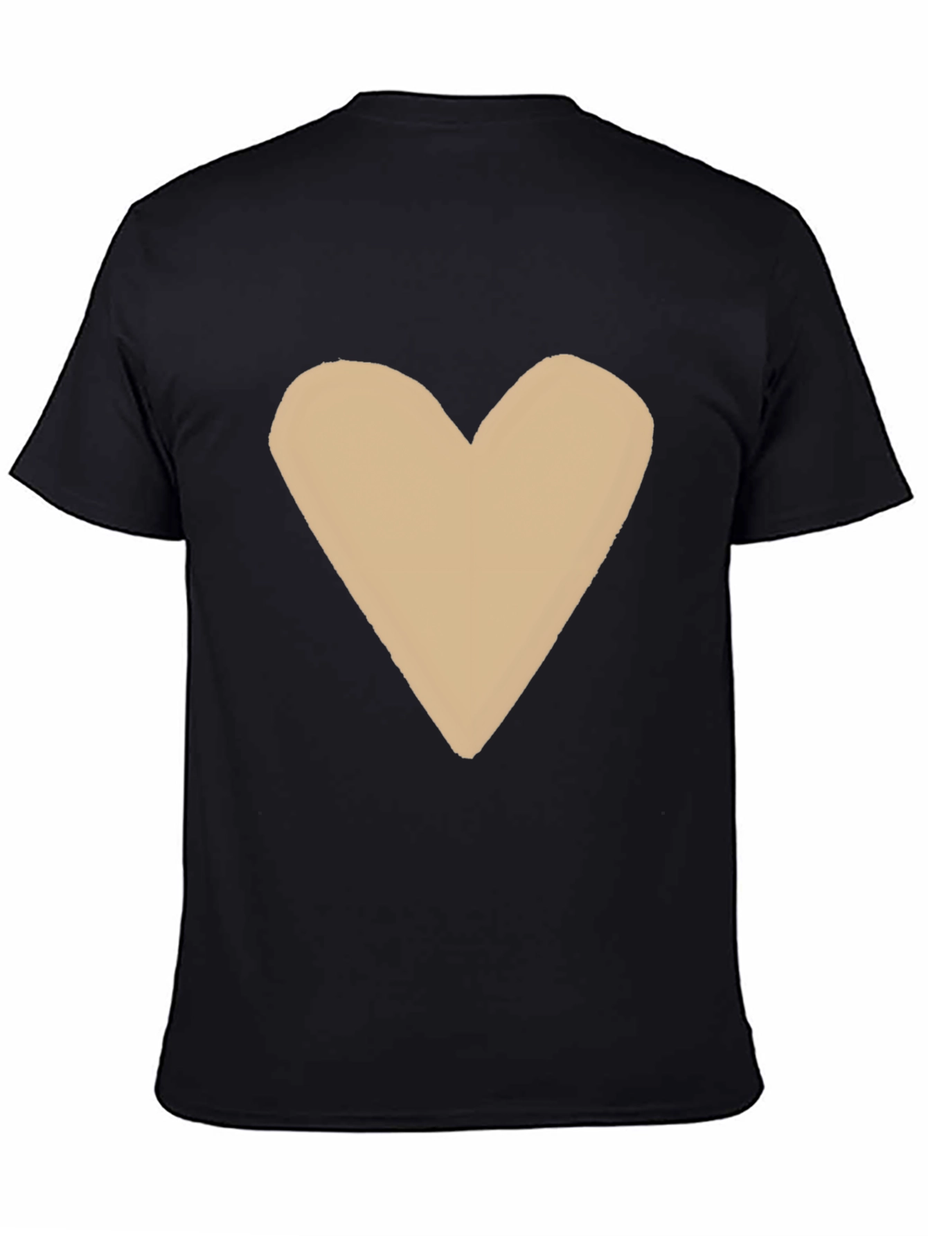 Heart Graphic Tee - Casual Black T-Shirt