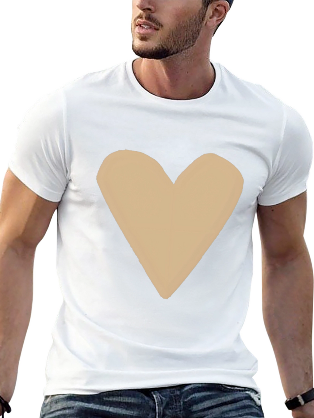 Heart Graphic Tee - Casual Black T-Shirt