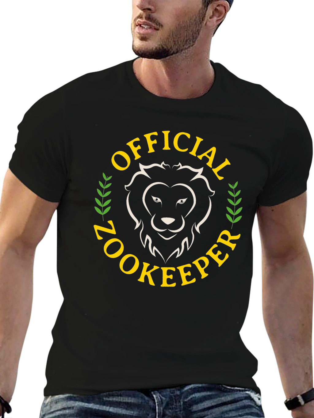 Official Zookeeper T-Shirt Lion Graphic