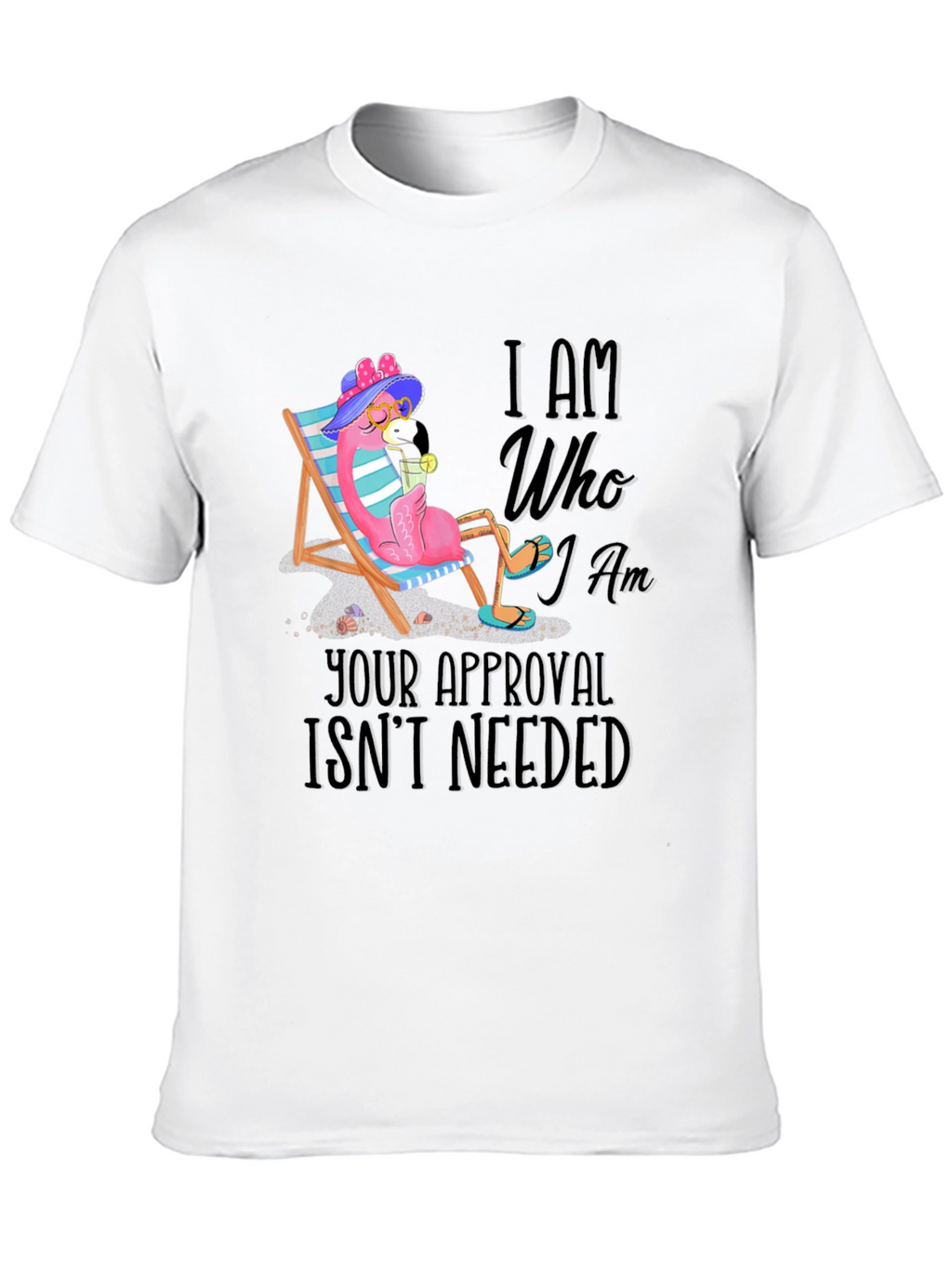 I Am Who I Am Flamingo T-Shirt