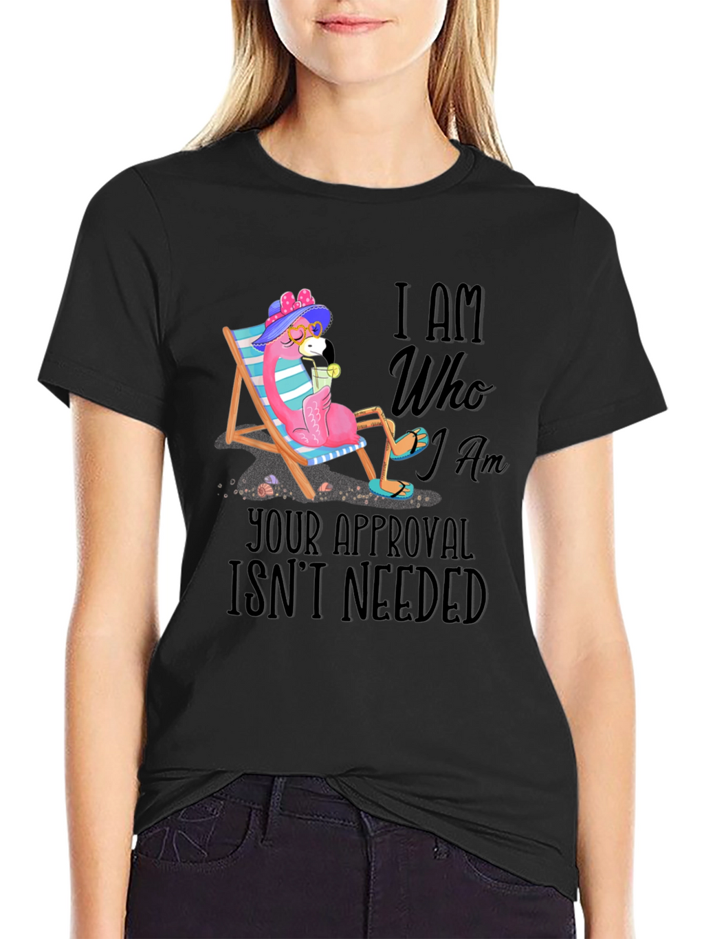 I Am Who I Am Flamingo T-Shirt