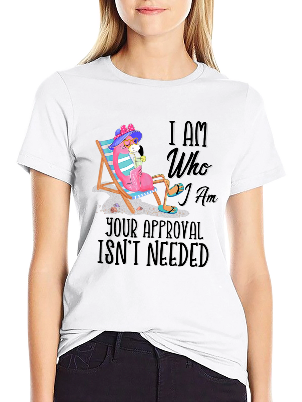 I Am Who I Am Flamingo T-Shirt