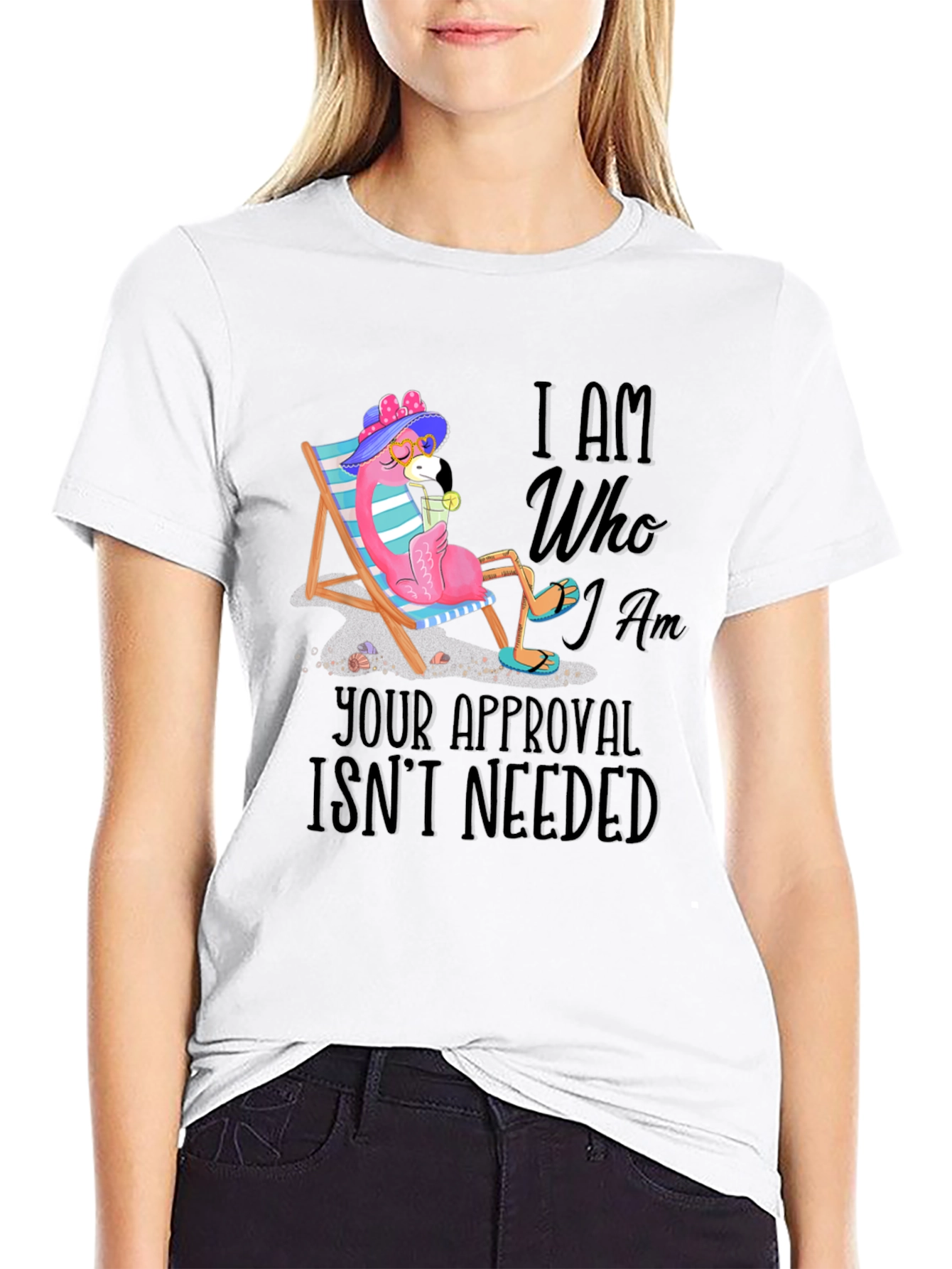 I Am Who I Am Flamingo T-Shirt