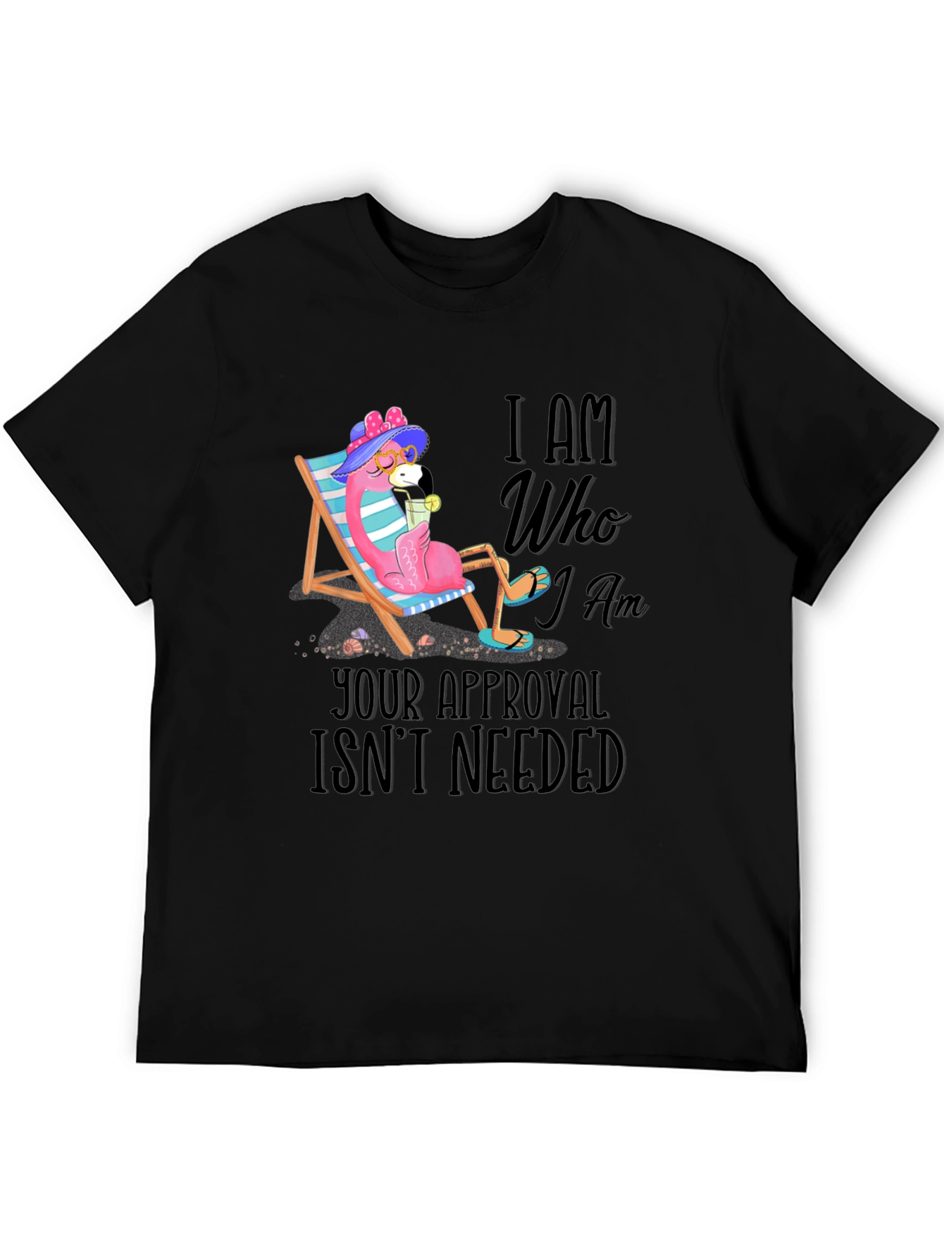 I Am Who I Am Flamingo T-Shirt