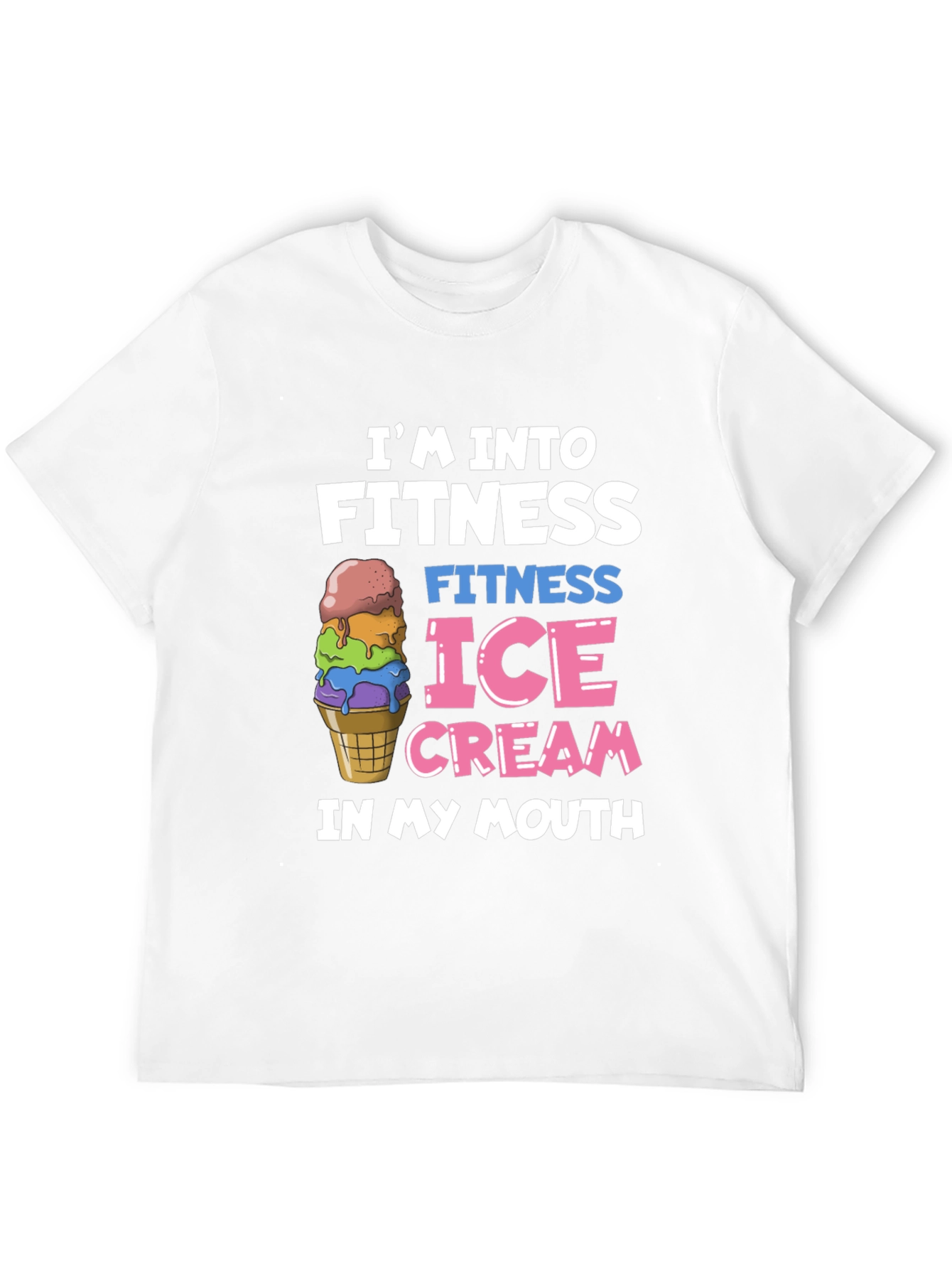 Fitness Ice Cream Black T-Shirt