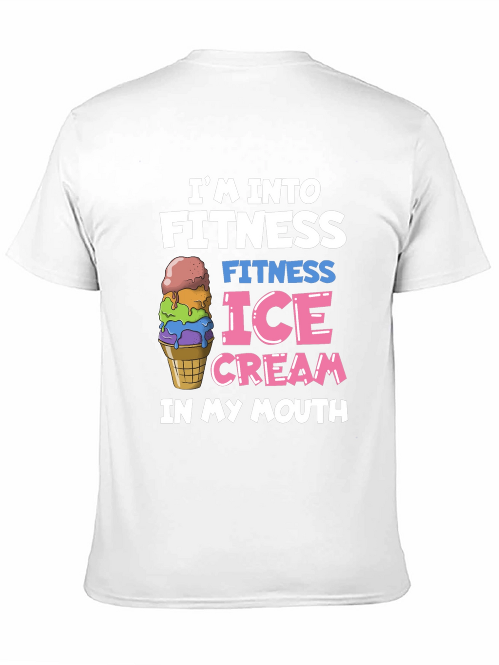 Fitness Ice Cream Black T-Shirt