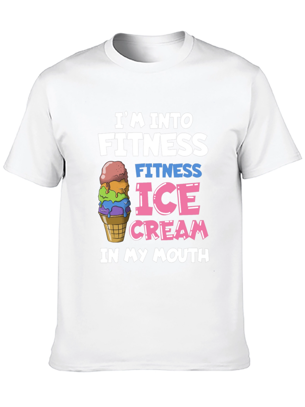 Fitness Ice Cream Black T-Shirt