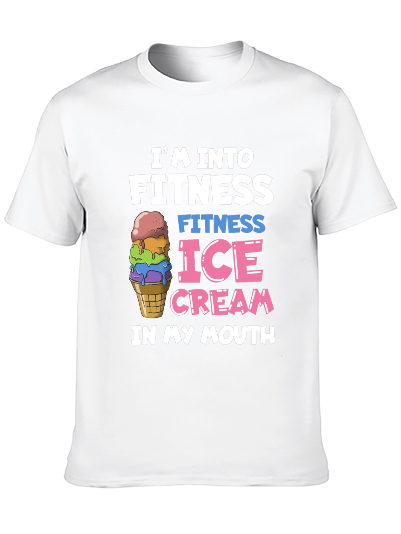 Fitness Ice Cream Black T-Shirt