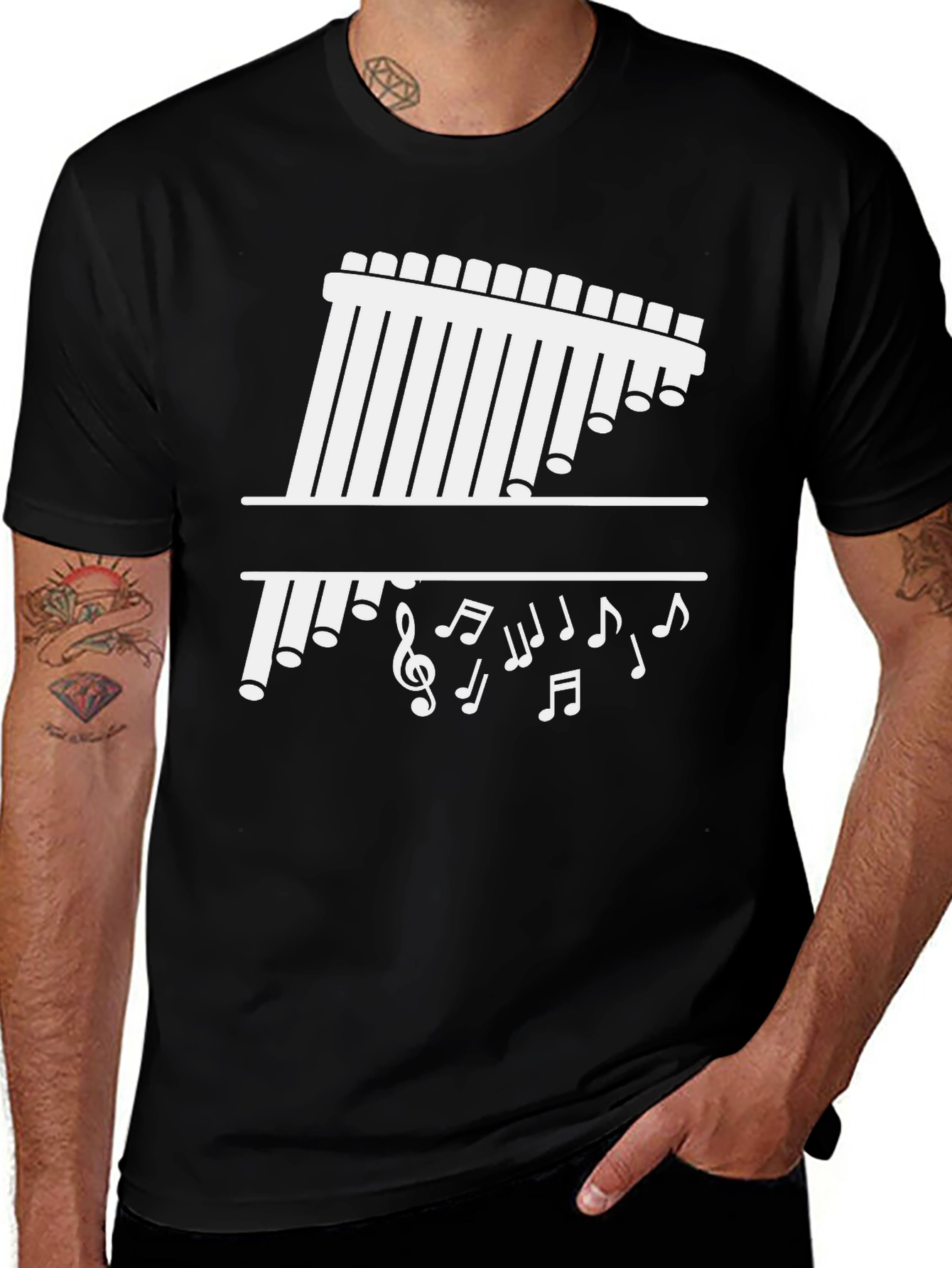 Musical Pan Flute Graphic Tee
