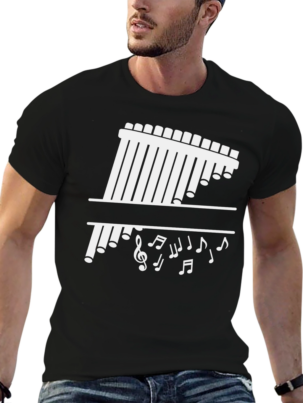 Musical Pan Flute Graphic Tee