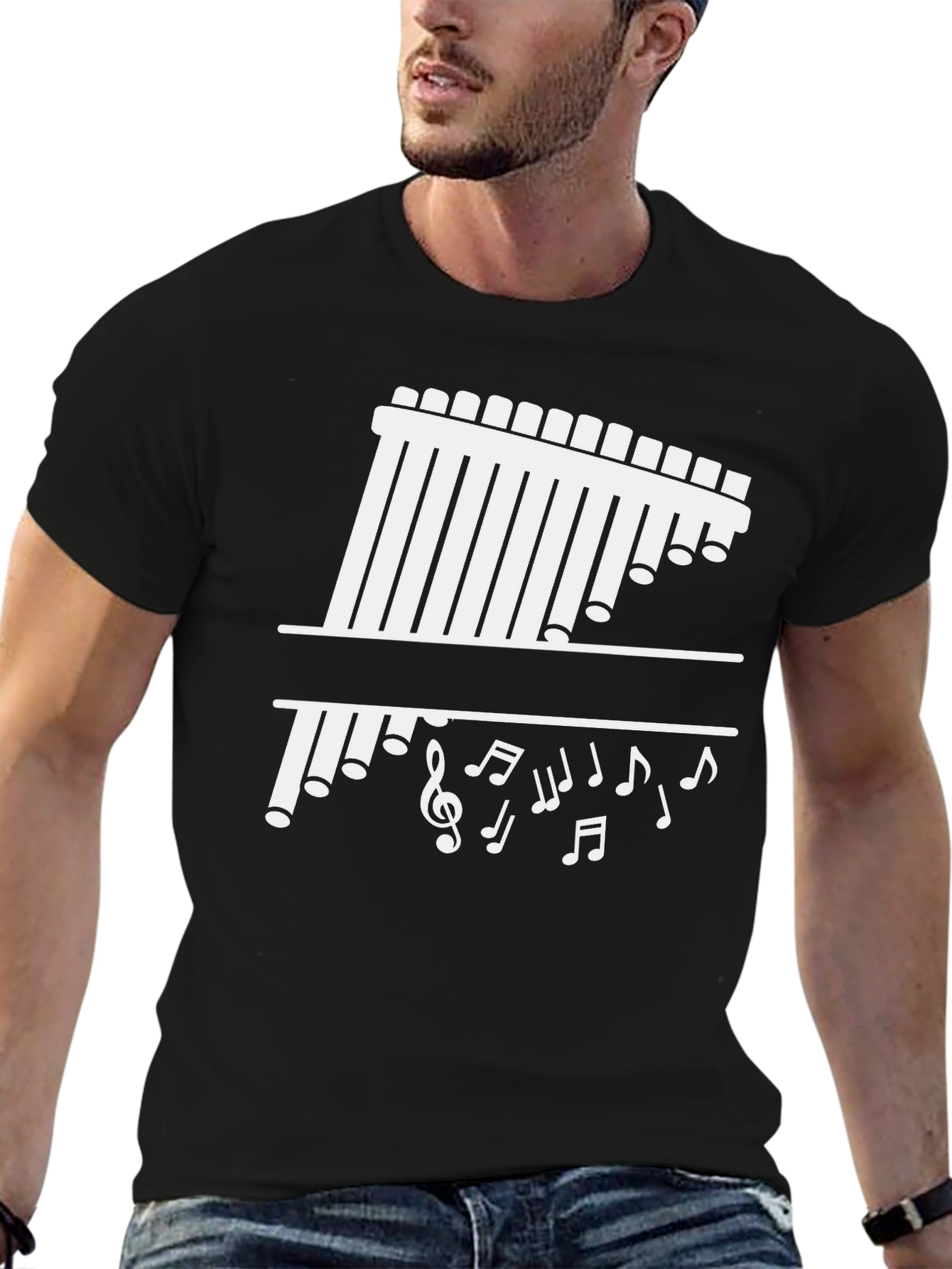 Musical Pan Flute Graphic Tee