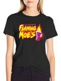 Flaming Moes T-Shirt - Toasted At Moes Tee